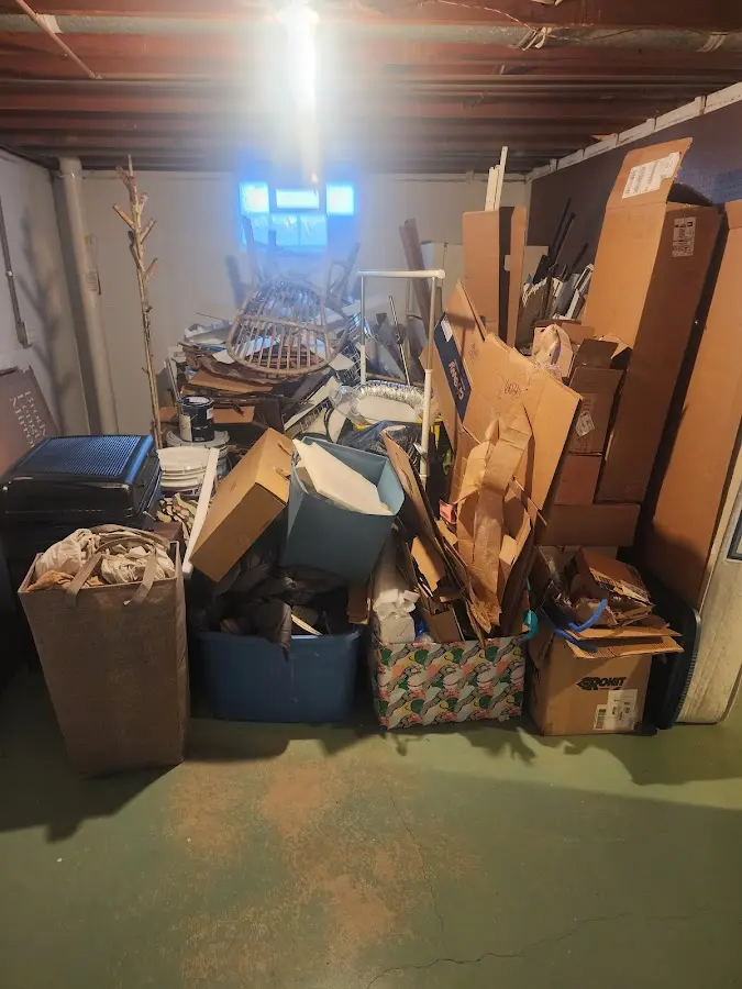 Roll-off dumpster container at job site for Concrete Dumpster Rental in Daytona Beach Shores